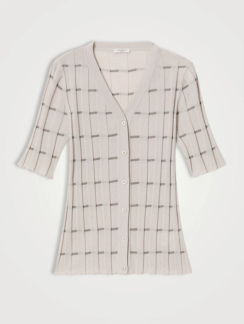 Ribbed Cashmere Cardigan