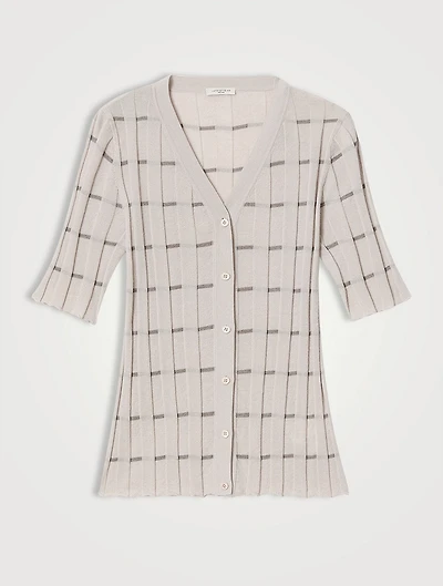 Ribbed Cashmere Cardigan