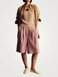 Open-Stitch Sleeveless Sweater