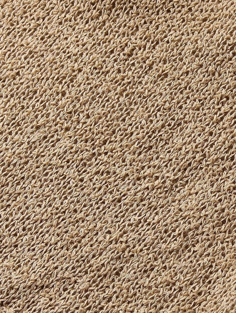 Open-Stitch Sleeveless Sweater