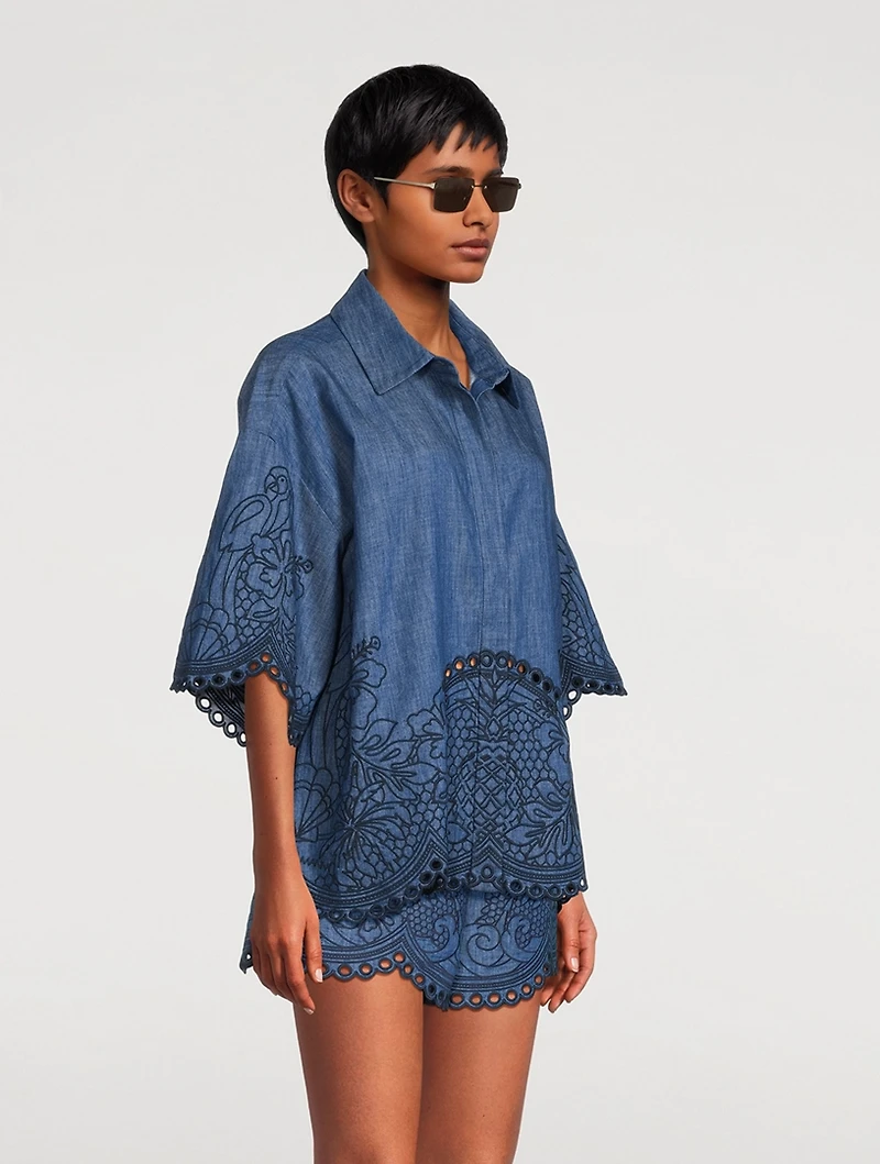 Fendi Sky Rectangular Sunglasses