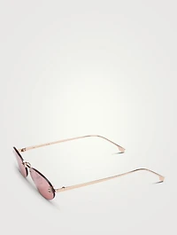 Fendi First Crystal Oval Sunglasses