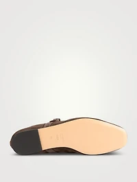 Suede Mary Jane Ballet Flats