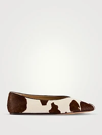 Regency Calf Hair Slippers Cow Print