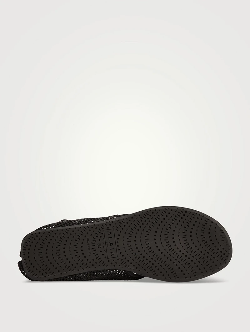 Fishnet Thong Sandals