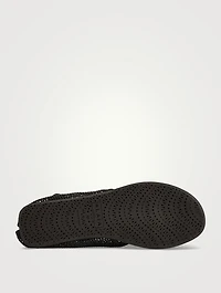 Fishnet Thong Sandals