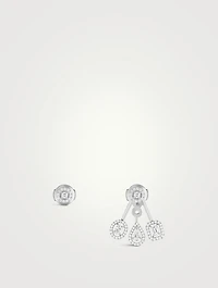My Twin 18K White Gold Trio Earrings With Diamonds