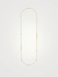 Move Uno 18K Gold Long Necklace With Diamonds