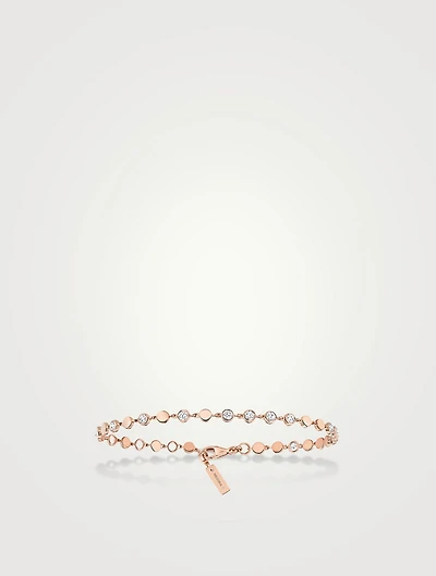 Small D-Vibes 18K Rose Gold Bracelet With Diamonds