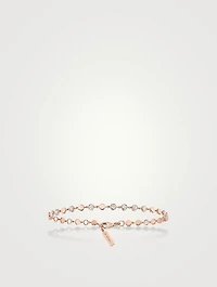 Small D-Vibes 18K Rose Gold Bracelet With Diamonds