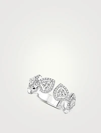 Joy Cœur 18K White Gold Multi Diamond Wedding Ring