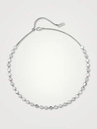 MM D-Vibes 18K White Gold Necklace With Diamonds