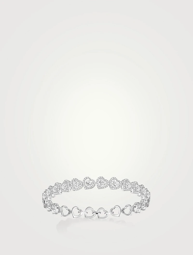 Joy Cœur 18K White Gold Multi Rivière Bracelet With Diamonds