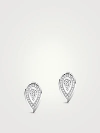 Fiery 18K White Gold Earrings With Diamonds