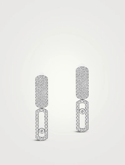 Small Imperial Move 18K Gold Earrings With Diamonds