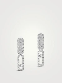 Small Imperial Move 18K Gold Earrings With Diamonds
