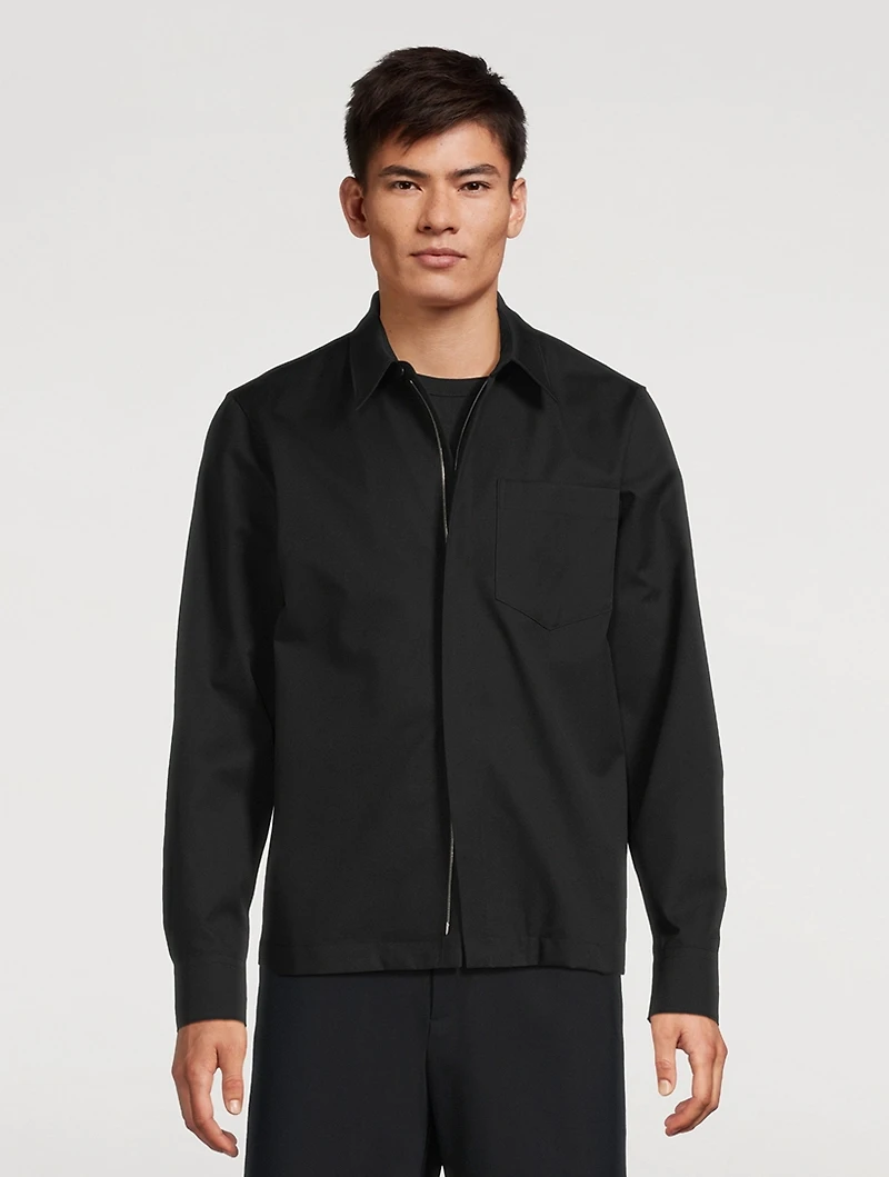 Corran Cotton And Wool Shirt
