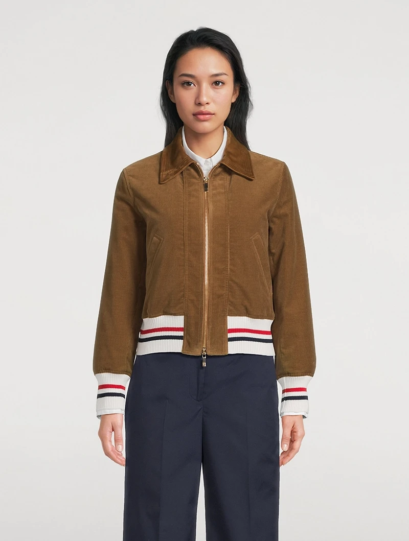 Down Corduroy Flight Jacket
