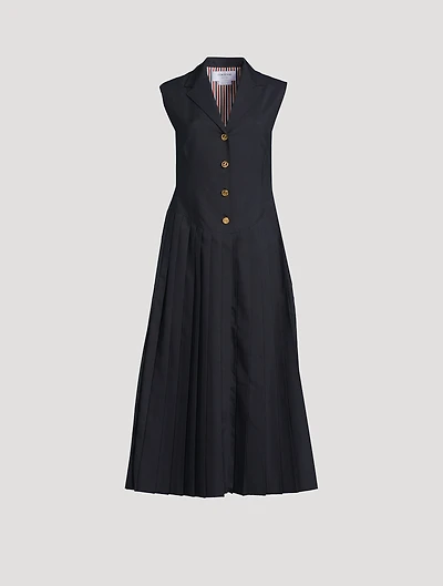 Sleeveless Shirt Dress
