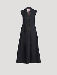 Sleeveless Shirt Dress