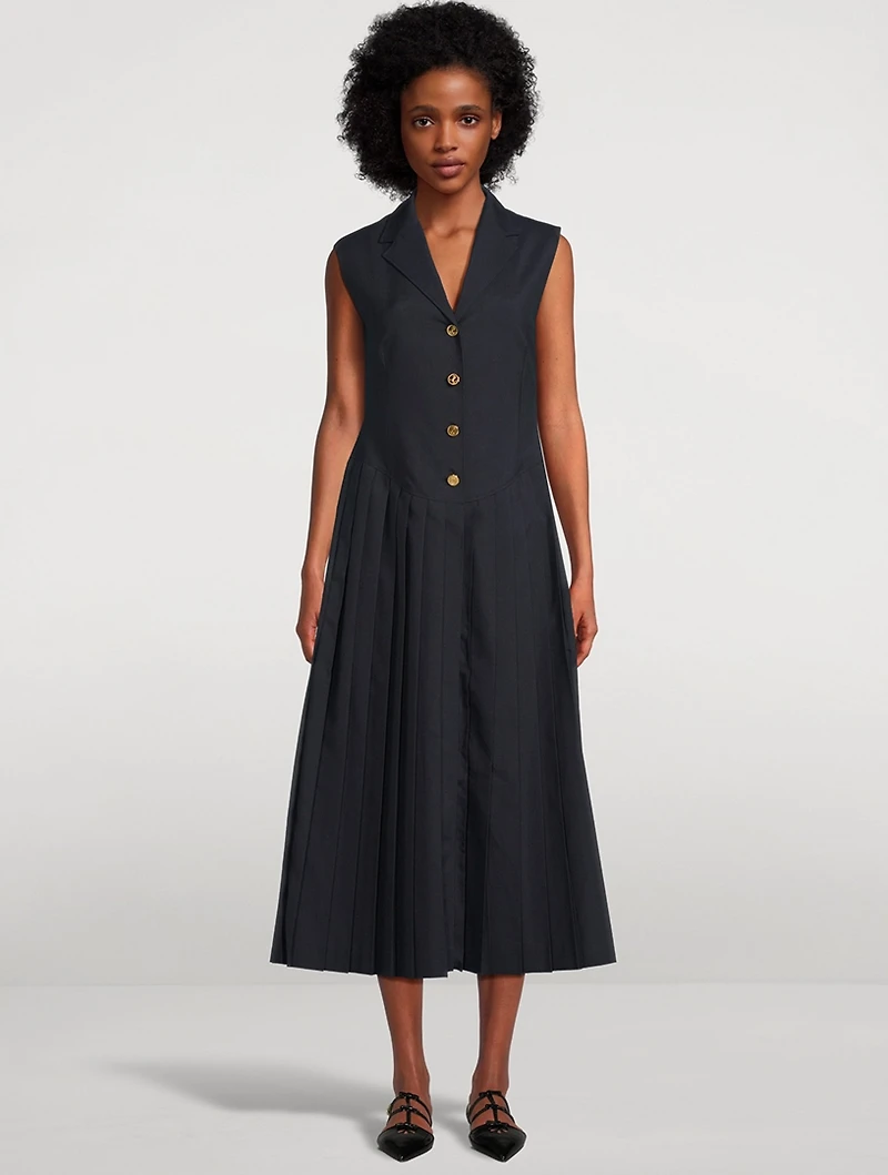Sleeveless Shirt Dress