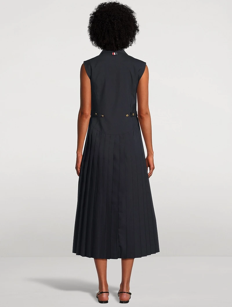 Sleeveless Shirt Dress