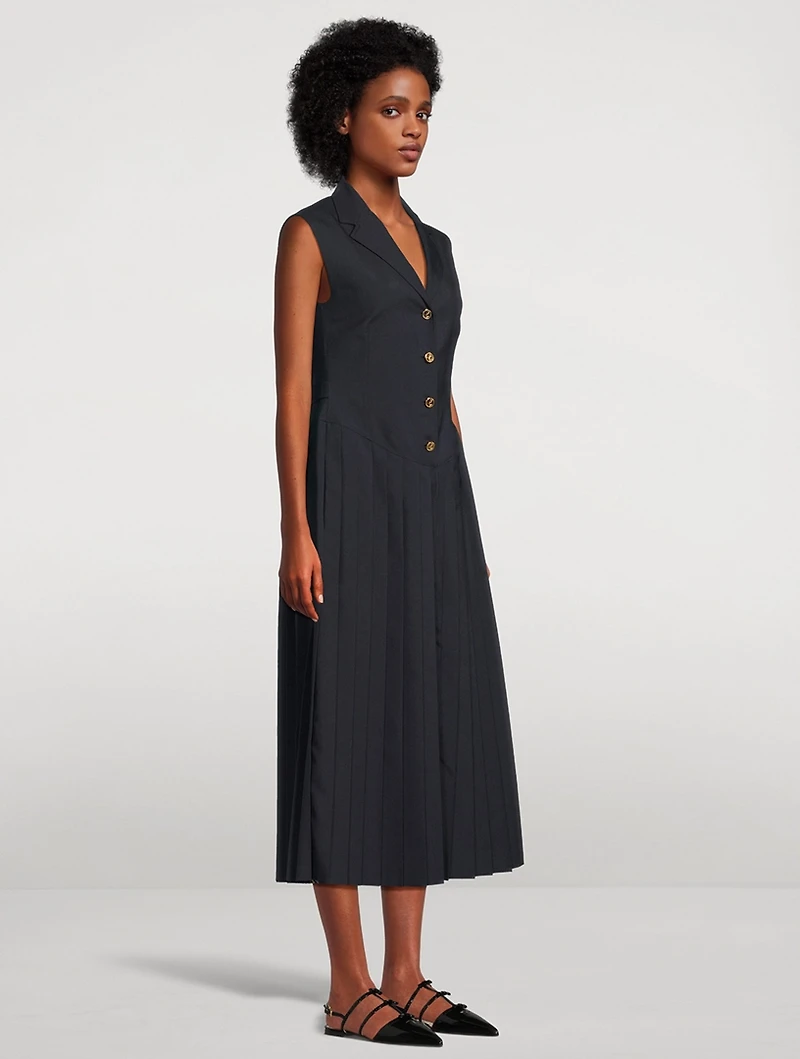 Sleeveless Shirt Dress