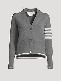 Geese Jacquard Wool Cardigan
