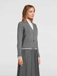 Geese Jacquard Wool Cardigan
