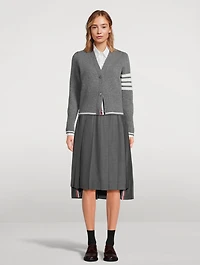 Geese Jacquard Wool Cardigan