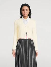 Ribbed Merino Wool Cardigan
