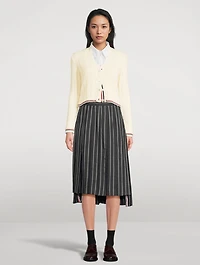Ribbed Merino Wool Cardigan