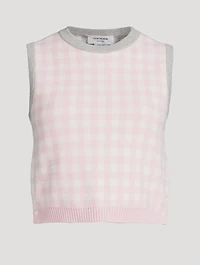 Funmix Gingham Sweater Vest