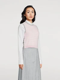 Funmix Gingham Sweater Vest
