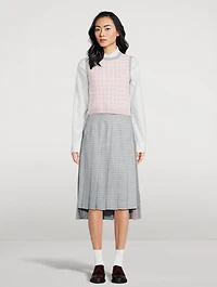 Funmix Gingham Sweater Vest