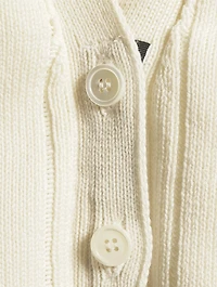Ribbed Merino Wool Sweater Vest