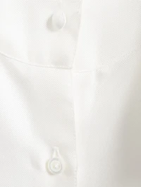 Silk Twill Bow-Collar Shirt