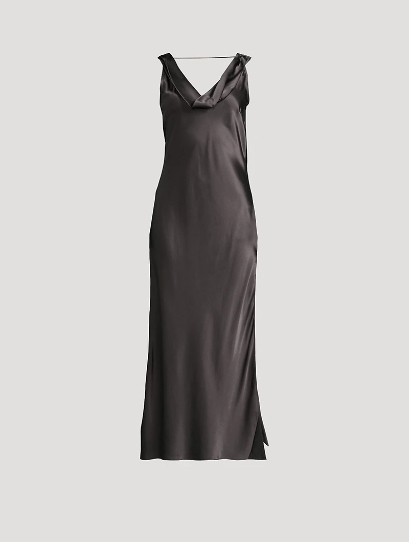 Silk Midi Dress