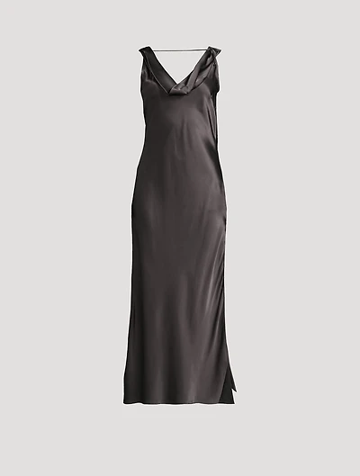 Silk Midi Dress