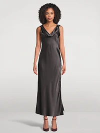 Silk Midi Dress
