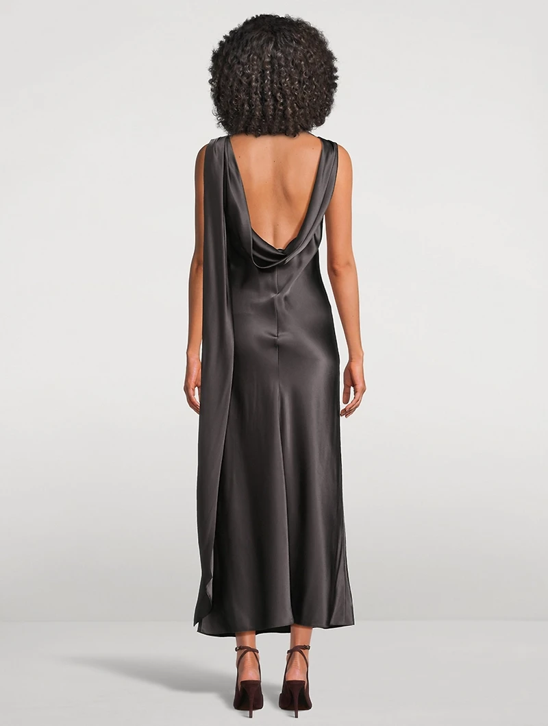 Silk Midi Dress
