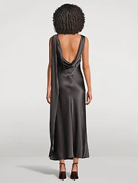 Silk Midi Dress