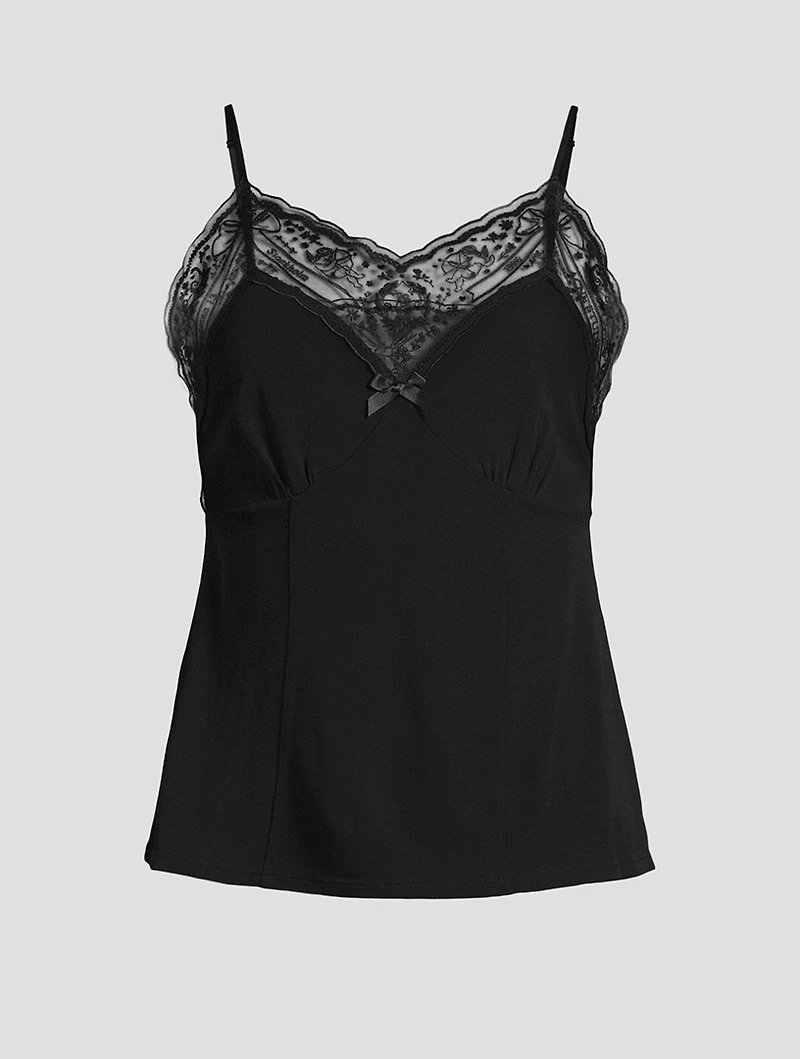 Lace-Trimmed Cami