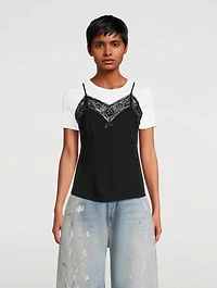 Lace-Trimmed Cami