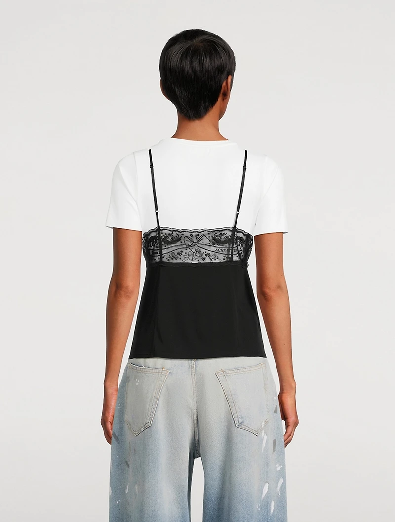 Lace-Trimmed Cami