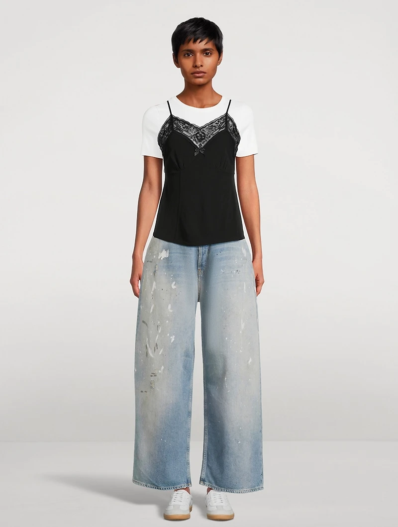 Lace-Trimmed Cami