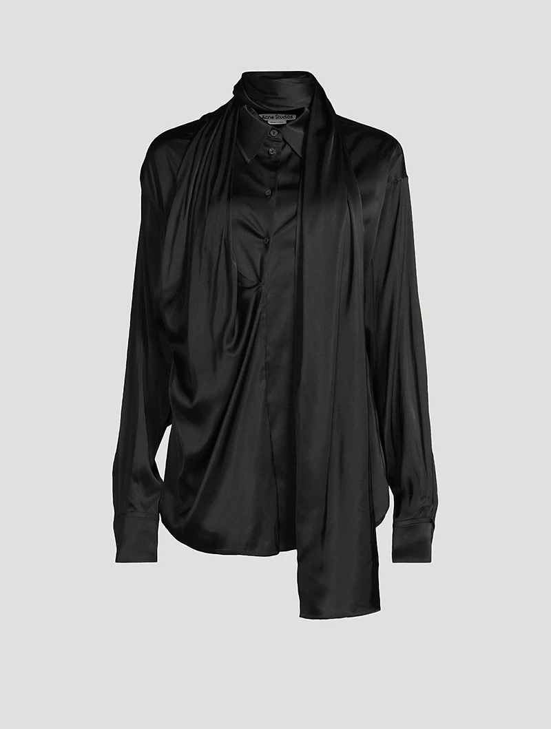 Layered Satin Shirt