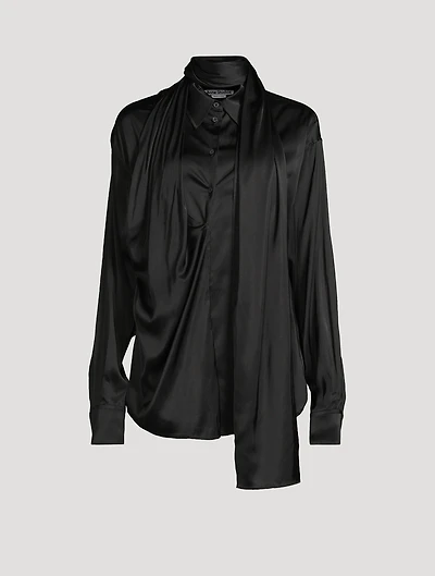 Layered Satin Shirt