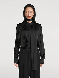 Layered Satin Shirt
