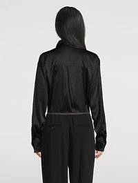 Layered Satin Shirt